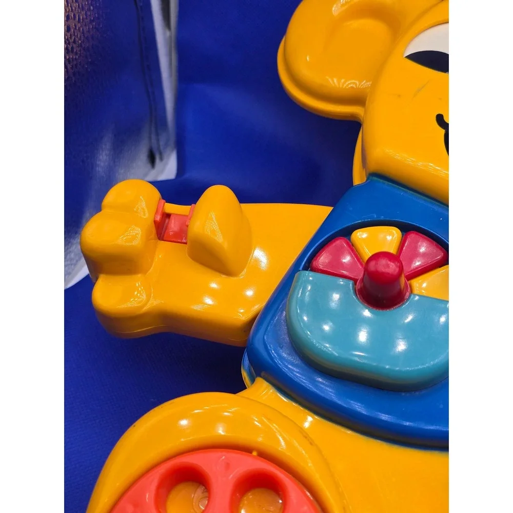 Matchbox Activity Bear Yellow Vintage 1982 Sensory Busy Board Crib Toy Nursery